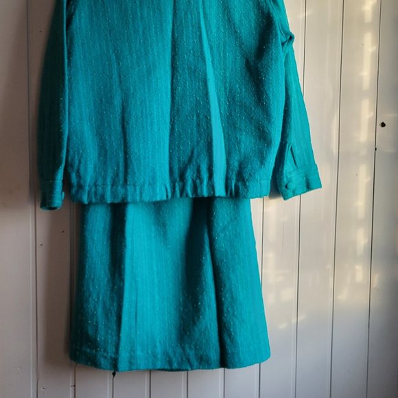 VINTAGE Hand Woven Wool Blend Dress Suit - Picture 10 of 10